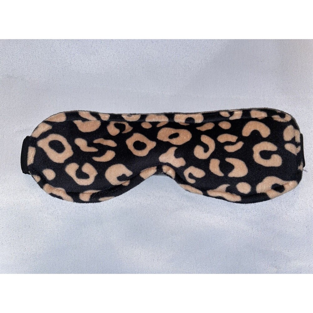 Kate Spade New York Leopard Cheetah Animal Print Eye Mask Sleep Plane Velvet